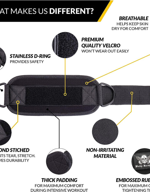 Load image into Gallery viewer, Gym Ankle Cuff Cable Attachment with Adjustable Velcro, Durable Double D-Rings &amp; Cushioned Design for Glute, Leg &amp; Lower Body Exercises, Comfortable Workout Straps &amp; Ankle Cuff
